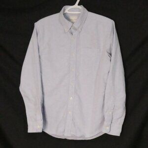 AMERICAN EAGLE Classic Fit Oxford Button-Up Shirt - Light Blue - Small